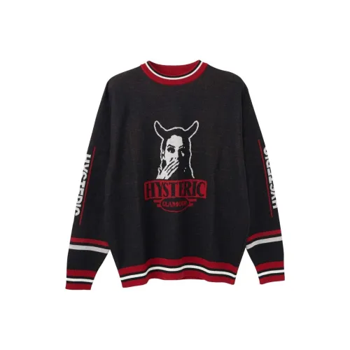 HYSTERIC GLAMOUR совместный бренд Черные мужские свитеры