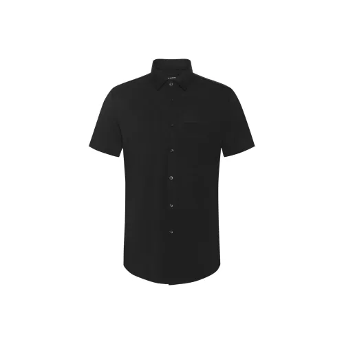 LESS IS MORE Рубашка Мужская Черная 24XXC0101S