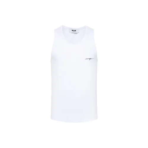 MSGM Белый Мужской Топы без рукавов