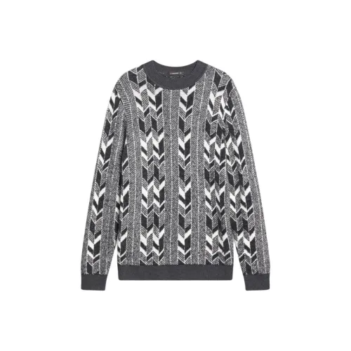 K BOXING Кашемировый свитер мужской темно-серый