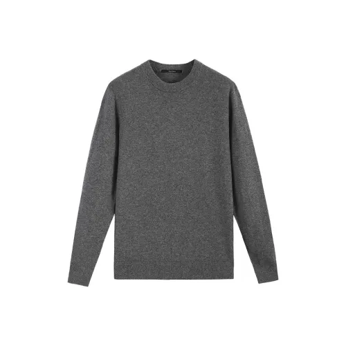 DAVID NAMAN Кашемировый свитер мужской серый