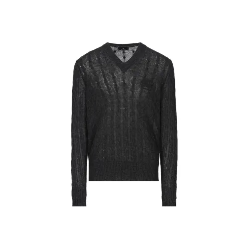 ETRO Черные Мужские Свитера