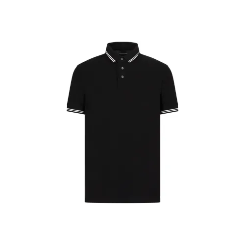 Emporio Armani FW24 Поло Мужское Черное