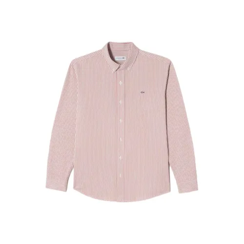 LACOSTE Рубашка Мужская Розовые Полосы