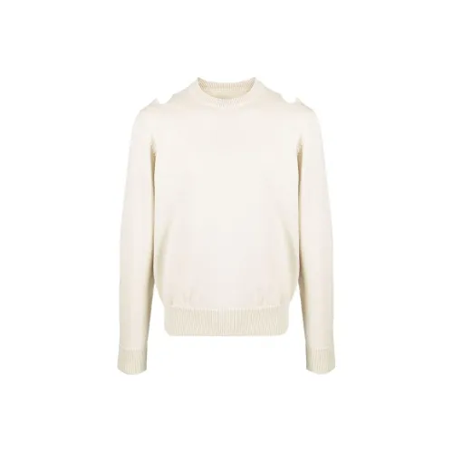 JIL SANDER Экрю Мужские Свитера