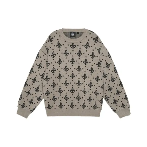 Палладий Круглый вырез Свитер Унисекс Хаки