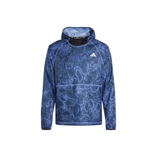 Adidas AEROREADY RUN Excite Свитшот Унисекс Полу-кобальтовый синий