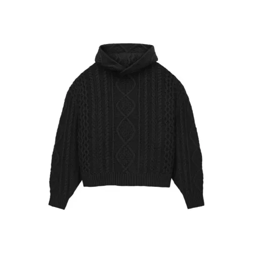 Fear Of God Essentials FW23 Cloud Series Свитер Мужской Глубокий Черный Глубокий Черный