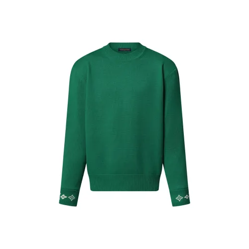 LOUIS VUITTON Кашемировый свитер мужской зеленый