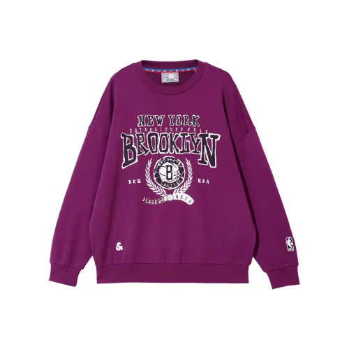 JACK JONES· x NBA Свитшот Мужской Розовый Фиолетовый