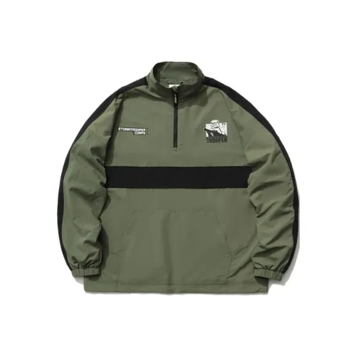 LINING Дисней Темно-зеленый мох Унисекс Куртки