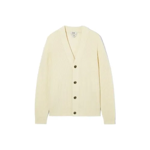 COS Кремовый Мужской Кашемировый Свитер