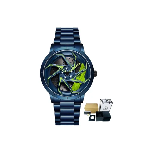 Sanda Wheel Collection Кварцевый механизм Стальной ремешок Часы Мужские Часы с открытым механизмом