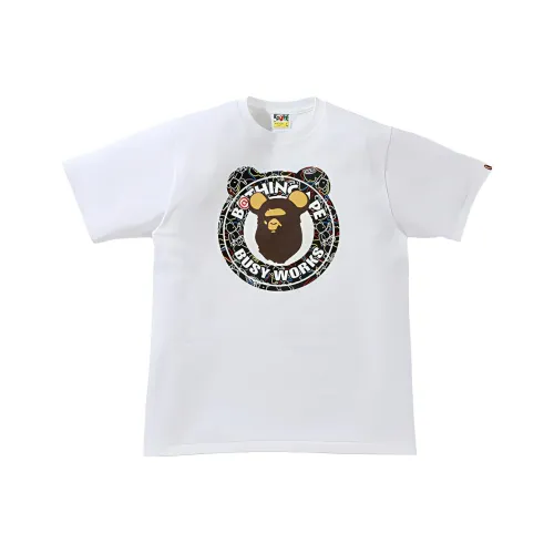 A BATHING APE x Medicom Toy Обезьяна Head Collection Medicom Toy Коллаборация Коллекция T Рубашка Мужская
