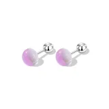 Summer Multicolor Stud Earrings 1 Pair (Purple)  
Лето Многоцветные Серьги-гвоздики 1 Пара (Фиолетовый)