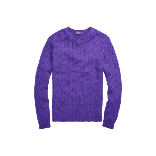 Ralph Lauren Purple Label Кашемировый свитер мужской с электрическим свечением фиолетовый