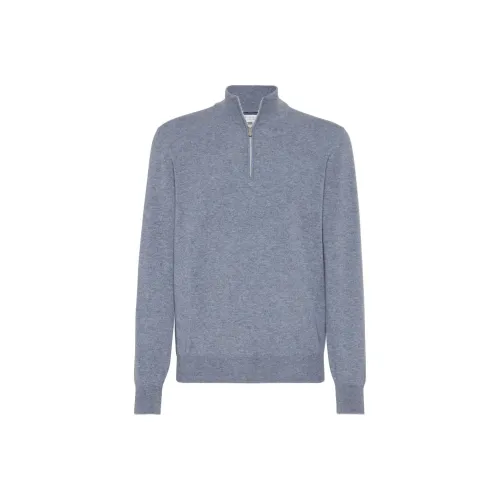BRUNELLO CUCINELLI Blue Men's Polo