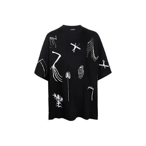 RAF SIMONS Черная унисекс футболка