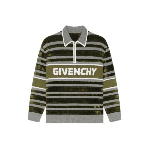 GIVENCHY Свитер Мужской Серый Зеленый
