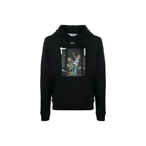 Off Белый FW20 Черный Мужские Толстовки