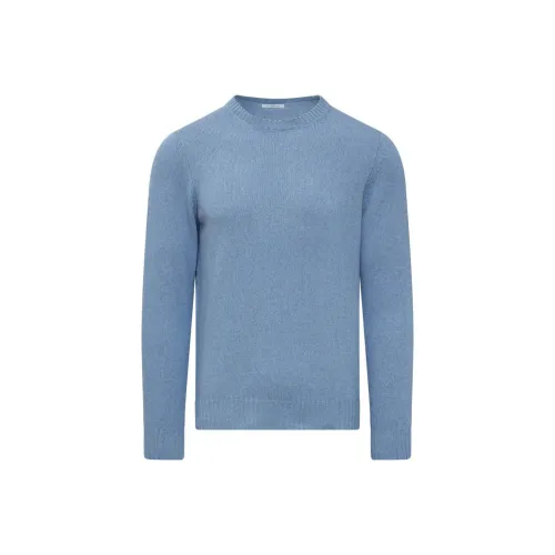 MALO Men's Blue Sweaters MALO Мужские Синие Свитера