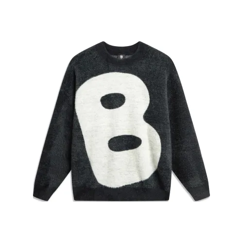 LINING Badfive Длинный рукав Трикотаж Мужской Черный