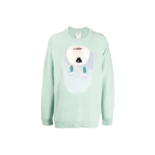 Doublet Мятно-зеленый Мужской Свитеры