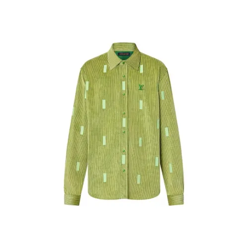 LOUIS VUITTON x PARK SEO BO Рубашка Мужская Зеленая