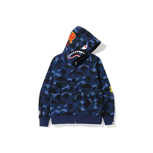 A BATHING APE Shark Series Толстовка Мужской Темно-синий