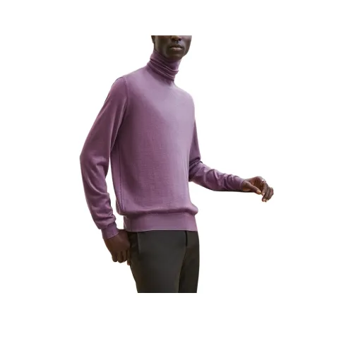 HERMES Кашемир Свитер Мужской Heather Pink