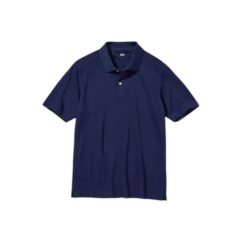UNIQLO Поло Унисекс Темно-синий