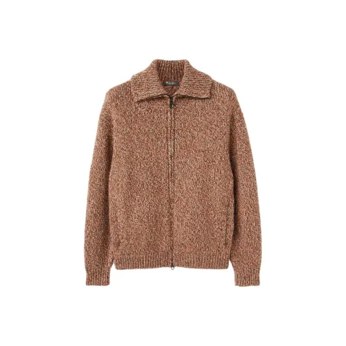 Loro Piana Осенний Кленовый Листья Опавшие Коричневый Мужской Кашемировые Свитера