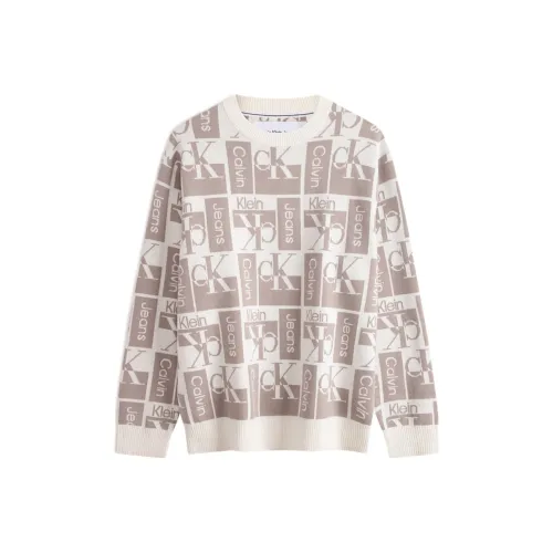 CALVIN KLEIN Трикотаж Мужской Белый Кофейный Многоцветный