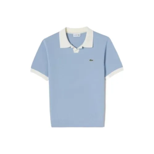 Свитеры для мужчин светло-синие в сотрудничестве с LACOSTE