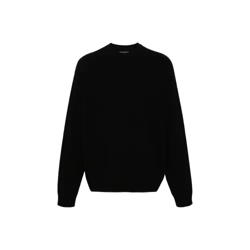 Balenciaga SS24 Кашемир Свитер Свободный крой Мужской Черный