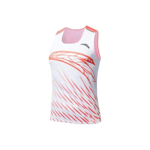 ANTA Running Collection Бег Майка Мужская Чисто Белая С Полным Принт