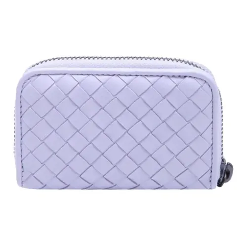 Bottega Veneta Sheepskin Coin Wallet Women's Light Purple