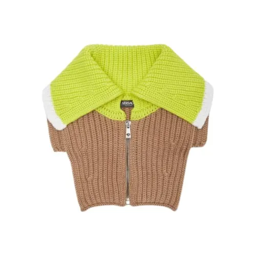 VERSACE CABLE KNIT Warmer Майка Мужская Хаки