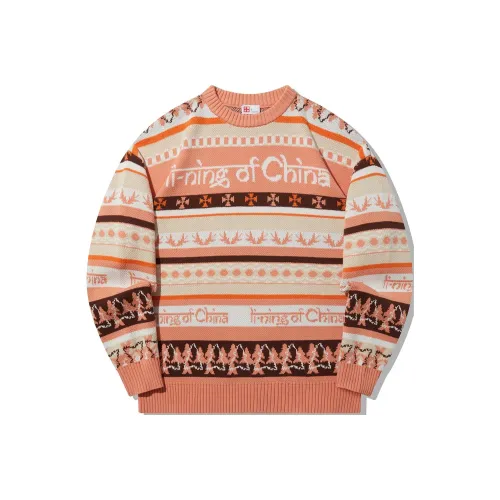 LINING Sunset Orange Жаккард Унисекс Трикотаж