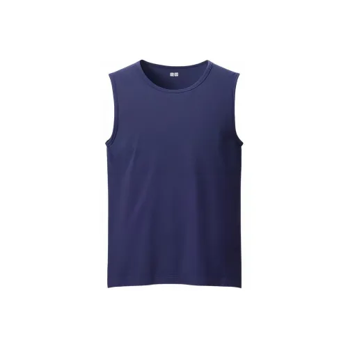 Uniqlo U Collection SS24 Майка Мужская Морской Синий