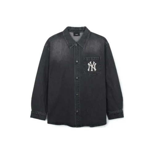 MLB Base Logo New York Yankees Рубашка Унисекс Черный Серый