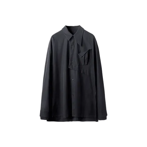 HUANXIANGZHE Рубашка Унисекс Черная