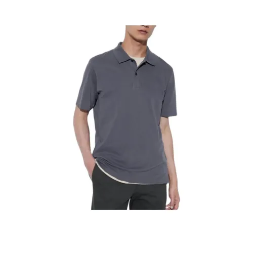 UNIQLO Поло Унисекс Темно-Серый