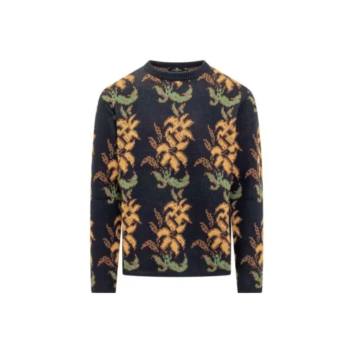 ETRO Черные Мужские Свитера