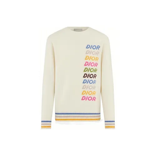 DIOR Экрю Мужские Свитера