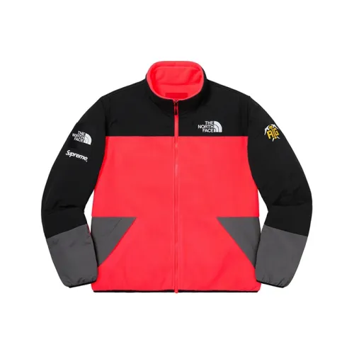 Supreme The North Face The North Face Коллаборация SS20 Week 3 RTG Флис Куртка Куртки Пальто Унисекс Красный