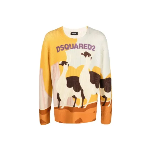 DSQUARED 2 Желтые Мужские Свитера