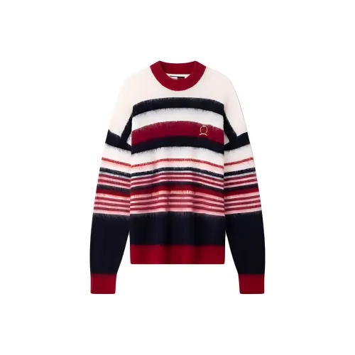 Tommy Hilfiger Красные и белые полосы 0EV Мужские Свитера