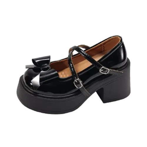 Xingdiman Грубый каблук Мэри Джейн Женские туфли
