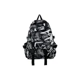 Черный с буквенным принтом